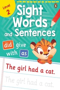 Cover of Sight Words and Sentences (Level 2): First Practice Workbook of Most Common Sight Words for PreSchool Kids, Toddlers | With Vocabulary Development Activities [Penguin Early Learning Ser