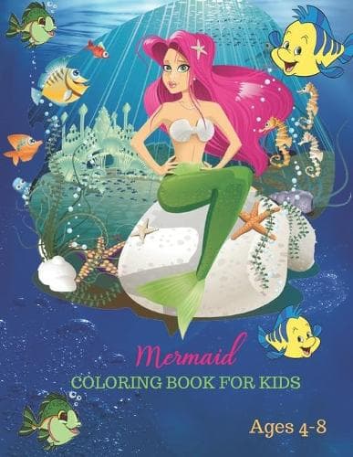 Cover of Mermaid Coloring Book for Kids Ages 4-8