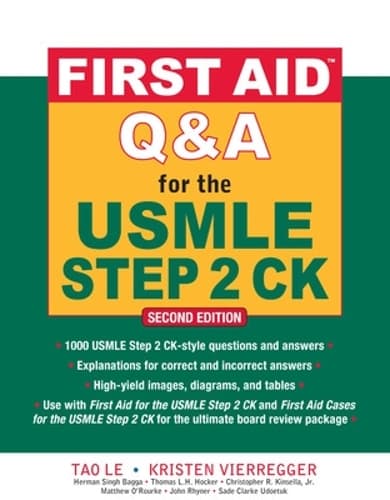 Cover of First Aid Q&A for the USMLE Step 2 CK, Second Edition