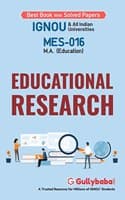 Cover of Gullybaba IGNOU MAEDU (Latest Edition) MES16 Educational Research In English Medium, IGNOU Help Books with Solved Sample Question Papers and Important Exam Notes