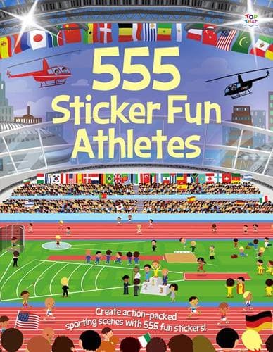 Cover of 555 Sticker Fun - Athletes Activity Book: (555 Sticker Fun)