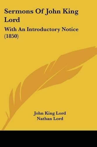 Cover of Sermons Of John King Lord