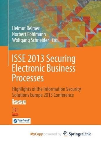 Cover of ISSE 2013 Securing Electronic Business Processes