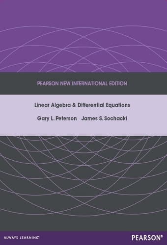 Cover of Linear Algebra and Differential Equations