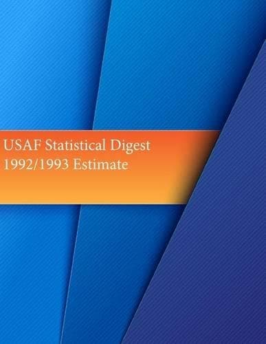 Cover of USAF Statistical Digest 1992/1993 Estimate