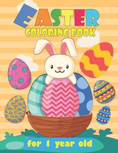 Cover of Easter coloring book for 1 year old