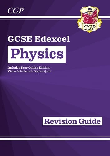 Cover of GCSE Physics Edexcel Revision Guide includes Online Edition, Videos & Quizzes