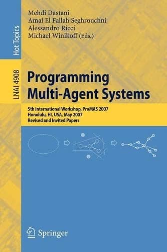 Cover of Programming Multi-Agent Systems