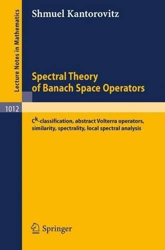Cover of  Spectral Theory of Banach Space Operators