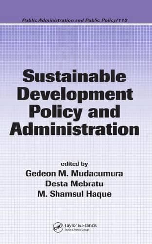 Cover of Sustainable Development Policy and Administration