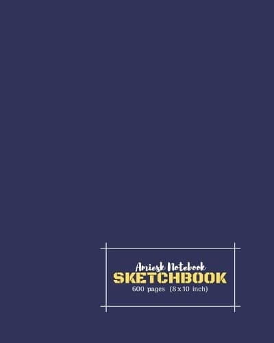 Cover of Amiesk Notebook - Sketch Book - 600 pages (8 x 10 inch)