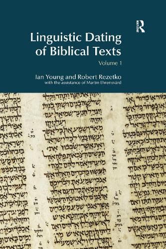 Cover of Linguistic Dating of Biblical Texts: Vol 1