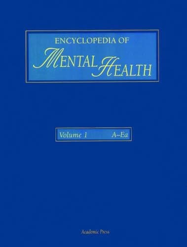 Cover of Encyclopedia of Mental Health, Three-Volume Set