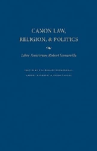 Cover of Canon Law, Religion and Politics