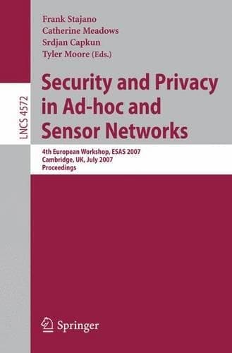 Cover of Security and Privacy in AD-Hoc and Sensor Networks