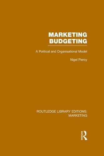 Cover of Marketing Budgeting (RLE Marketing)