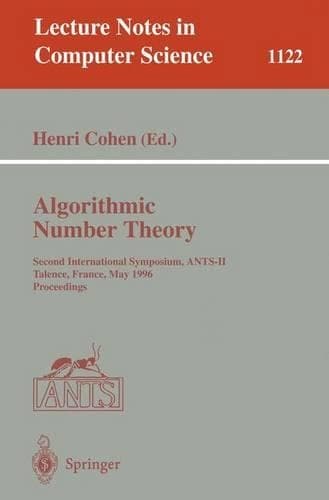 Cover of Algorithmic Number Theory