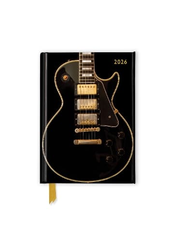 Cover of Black Gibson Guitar 2026 Luxury Pocket Diary Planner - Week to View