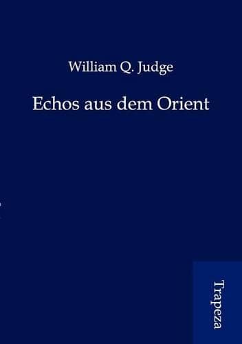 Cover of Echos Aus Dem Orient