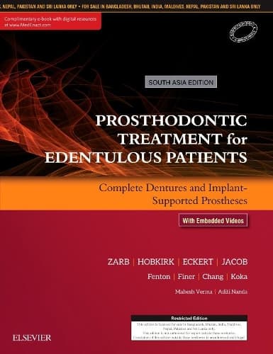 Cover of Prosthodontic Treatment for Edentulous Patients: Complete Dentures and Implant-Supported Prostheses