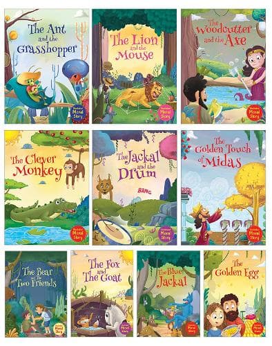 Cover of Illustrated Moral Stories (Collection of 10 Books)
