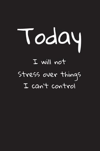 Cover of Today i will not stress