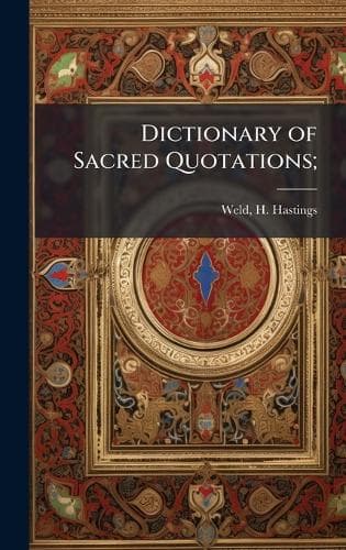Cover of Dictionary of Sacred Quotations;