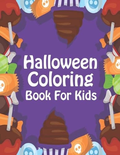 Cover of Halloween Coloring Book For Kids