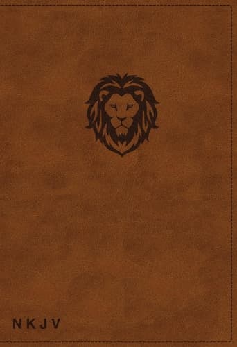 Cover of NKJV, Thinline Bible Youth Edition, Leathersoft, Brown, Red Letter, Comfort Print