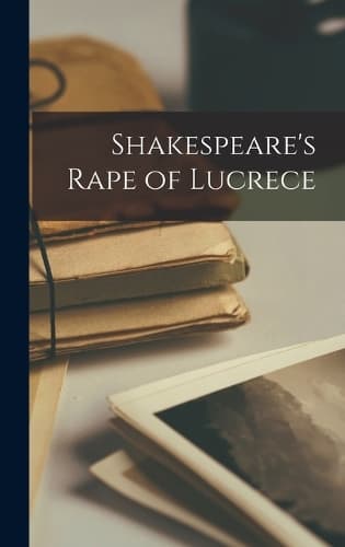 Cover of Shakespeare's Rape of Lucrece