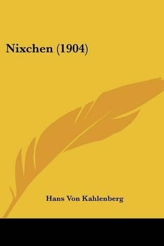 Cover of Nixchen (1904)
