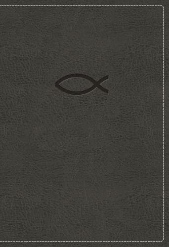 Cover of NKJV, Thinline Bible Youth Edition, Leathersoft, Gray, Red Letter, Comfort Print