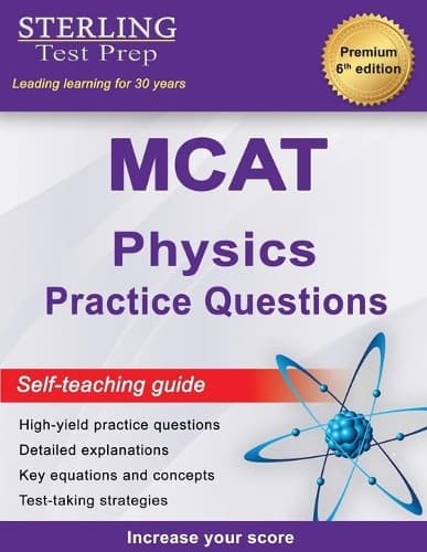 Cover of Sterling Test Prep MCAT Physics Practice Questions