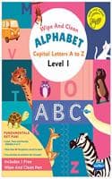 Cover of Navneet Wipe and Clean - Alphabet (Capital Letters A to Z) Level 1