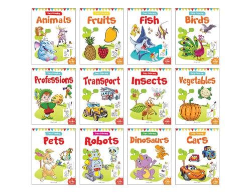Cover of Colouring Books Boxset: Pack of 12 Copy Colour Books For Children