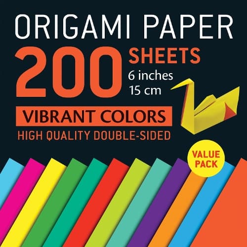 Cover of Origami Paper 200 sheets Vibrant Colors 6" (15 cm)