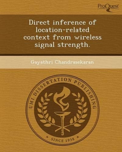 Cover of Direct Inference of Location-Related Context from Wireless Signal Strength