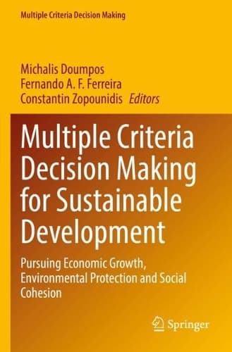 Cover of Multiple Criteria Decision Making for Sustainable Development