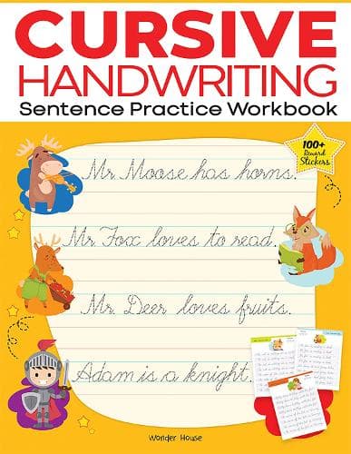 Cover of Cursive Handwriting - Sentence: Practice Workbook