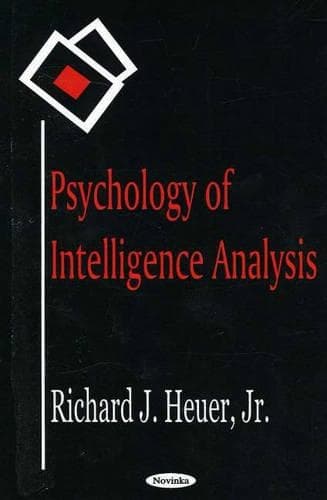 Cover of Psychology of Intelligence Analysis