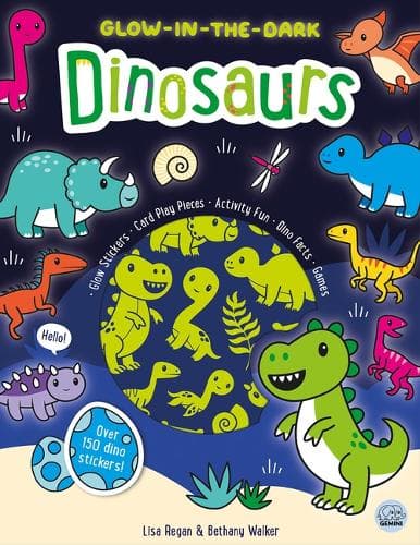 Cover of Glow-In-The-Dark Dinosaurs Sticker Activity Book