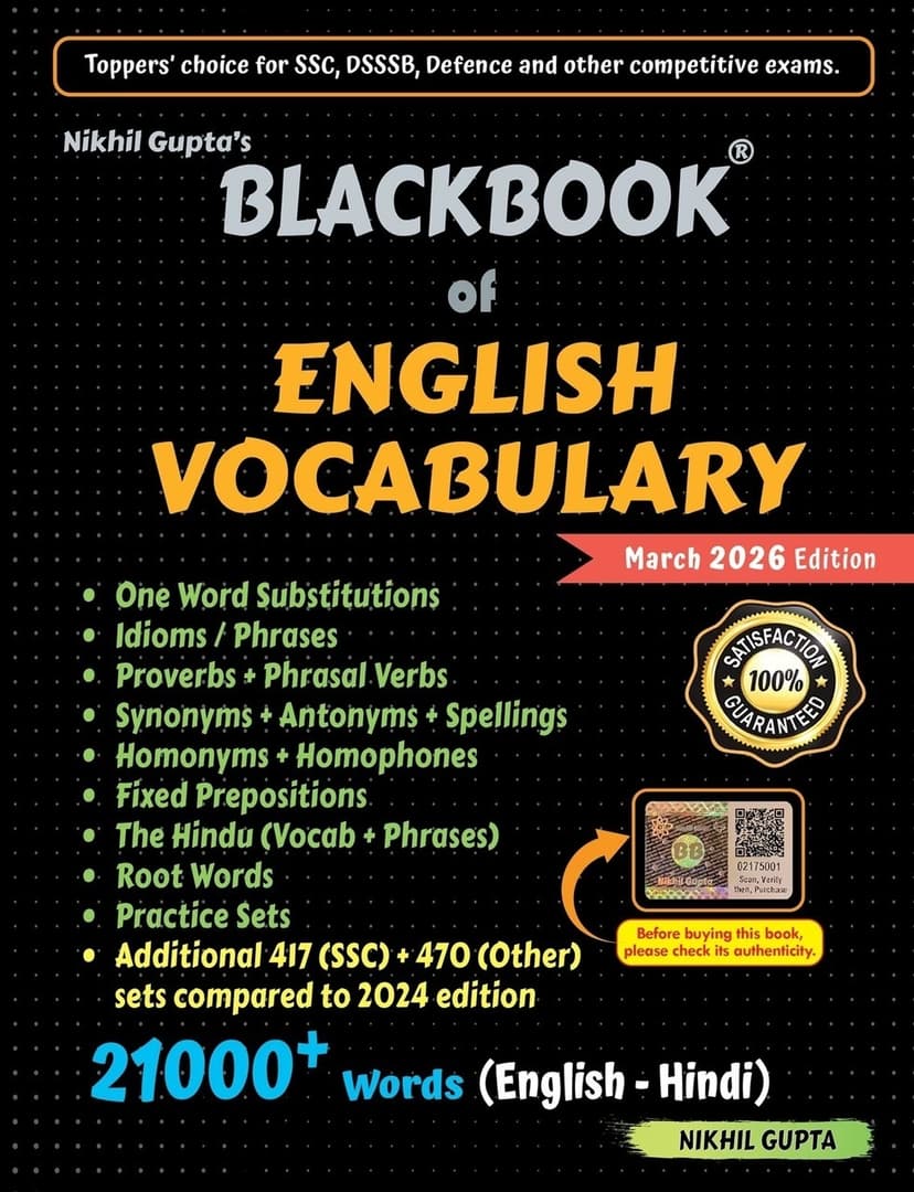 Cover of Blackbook of English vocabulary 2026