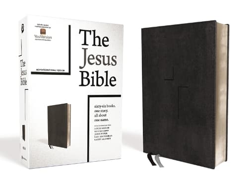 Cover of The Jesus Bible, NIV Edition, Leathersoft, Black, Comfort Print