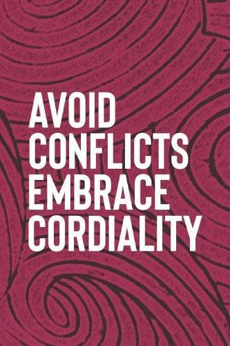 Cover of Avoid Conflicts Embrace Cordiality