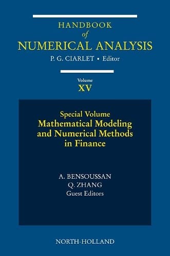 Cover of Mathematical Modelling and Numerical Methods in Finance