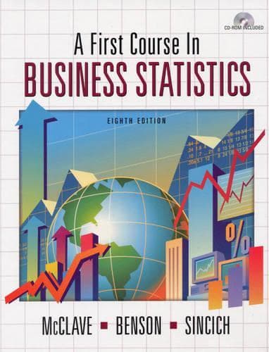Cover of A First Course In Business Statistics