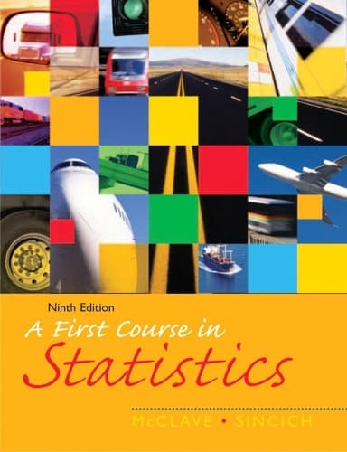 Cover of A First Course in Statistics