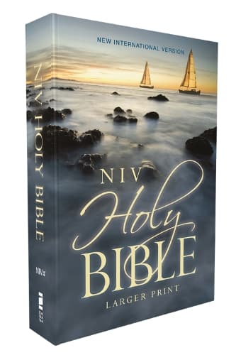 Cover of NIV, Holy Bible, Larger Print, Economy Edition, Paperback, Blue, Comfort Print