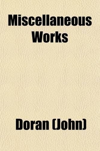 Cover of Miscellaneous Works (Volume 3)