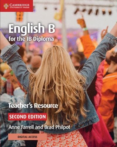 Cover of English B for the IB Diploma Teacher's Resource with Digital Access